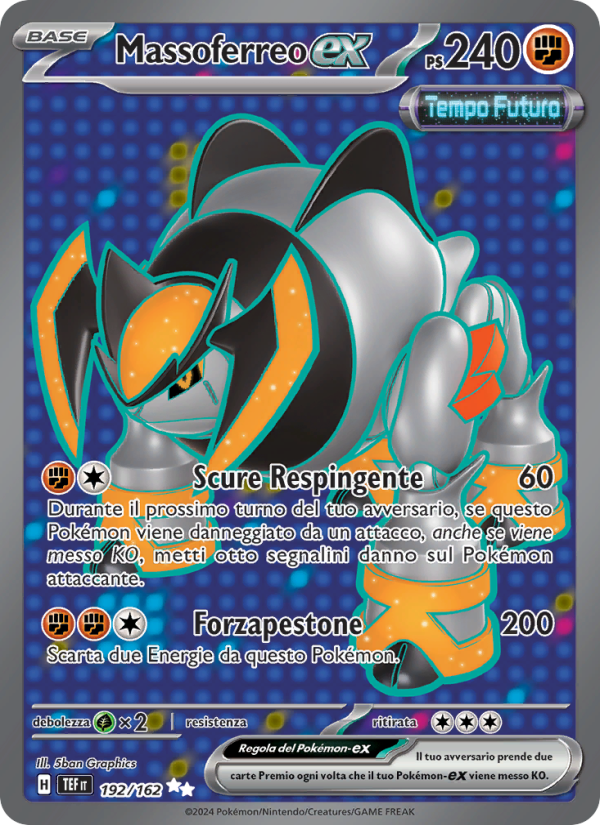 Massoferreo-ex 192/218 — Cronoforze (Italian Pokémon TCG card)