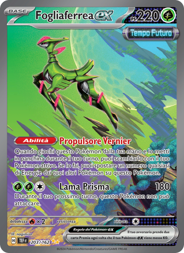Fogliaferrea-ex 203/218 — Cronoforze (Italian Pokémon TCG card)