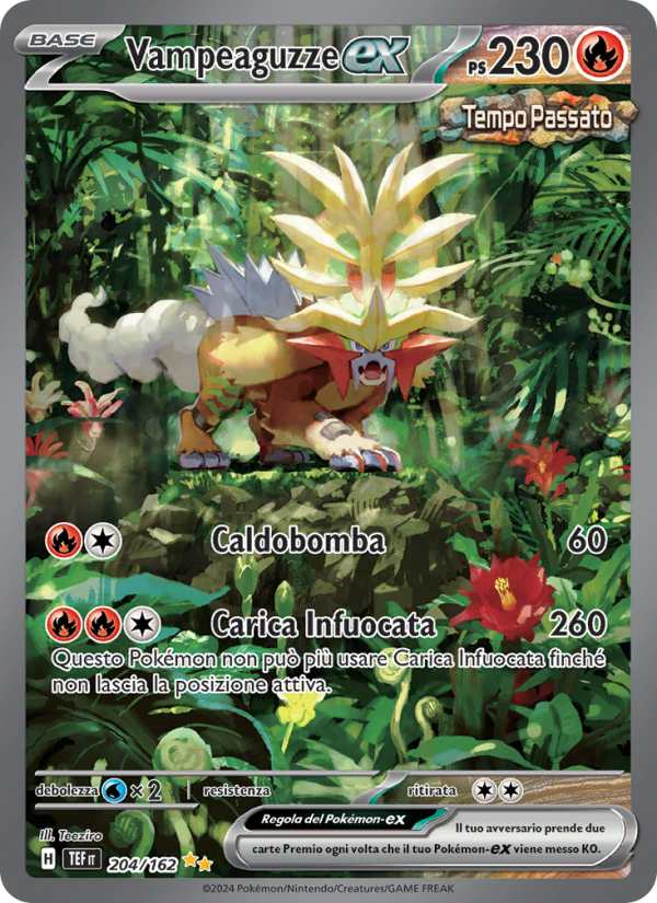 Vampeaguzze-ex 204/218 — Cronoforze (Italian Pokémon TCG card)