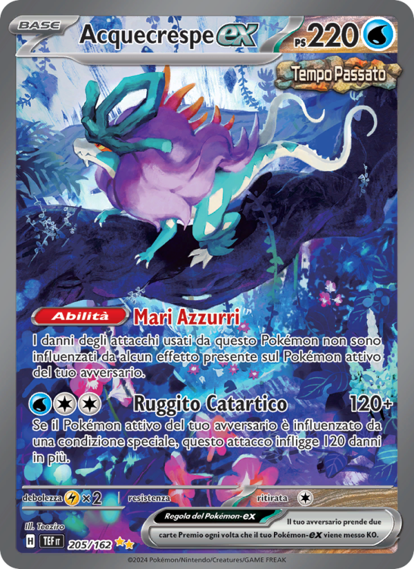 Acquecrespe-ex 205/218 — Cronoforze (Italian Pokémon TCG card)