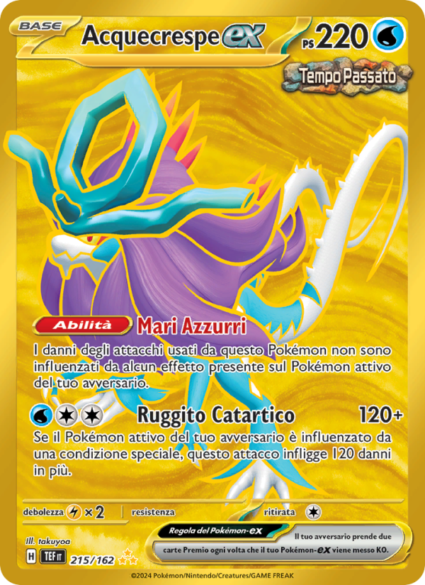 Acquecrespe-ex 215/218 — Cronoforze (Italian Pokémon TCG card)