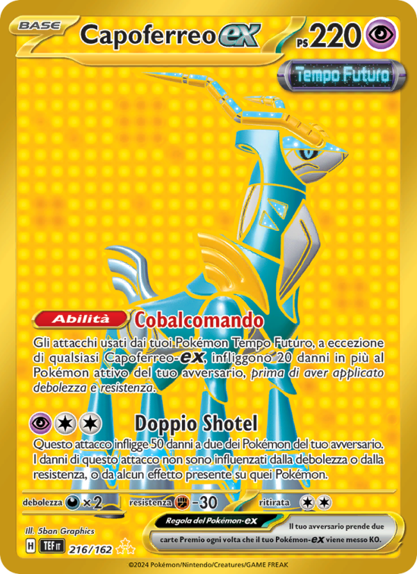 Capoferreo-ex 216/218 — Cronoforze (Italian Pokémon TCG card)