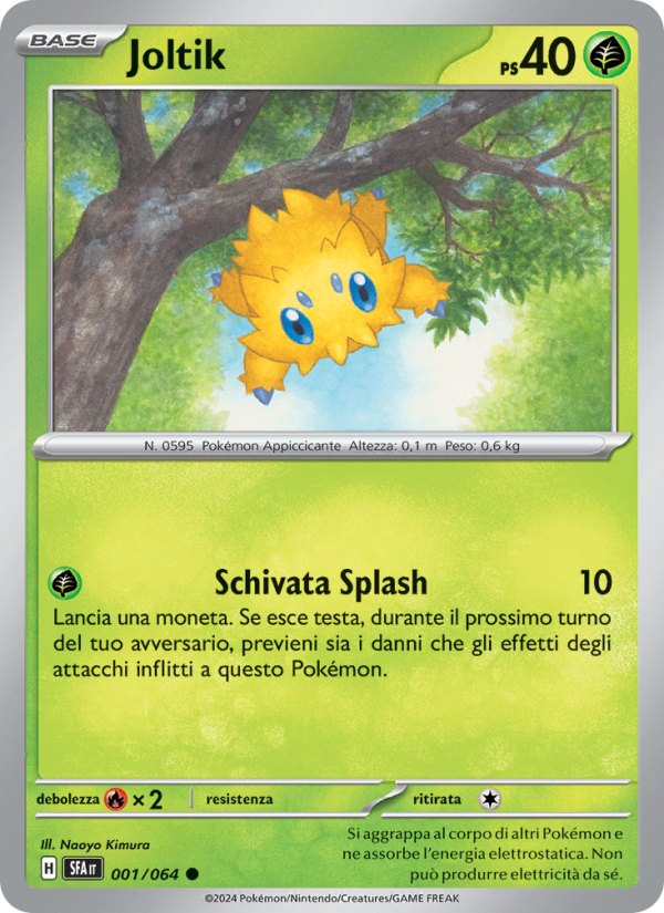 Joltik 001/99 — Shrouded Fable (Italian Pokémon TCG card)