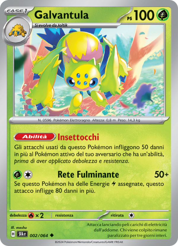Galvantula 002/99 — Segreto Fiabesco (Italian Pokémon TCG card)