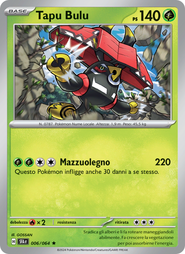Tapu Bulu 006/99 — Segreto Fiabesco (Italian Pokémon TCG card)