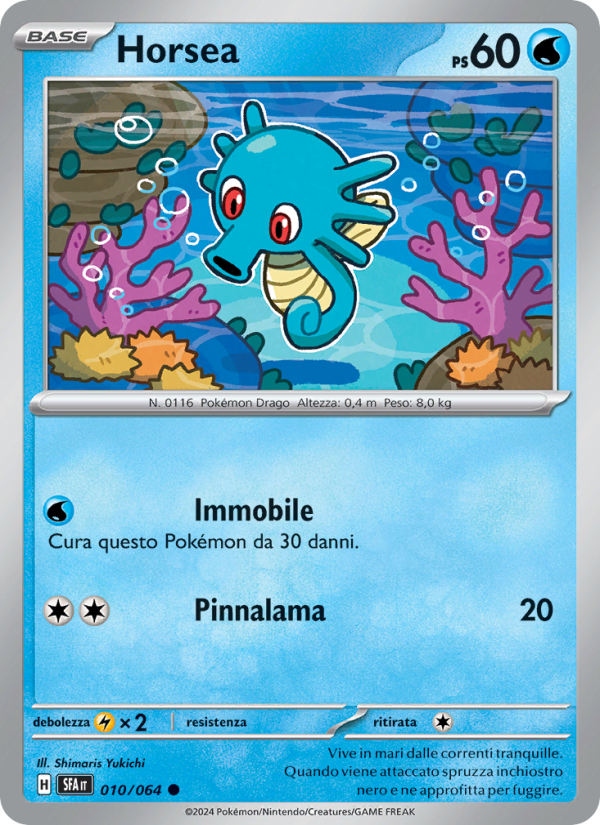 Horsea 010/99 — Segreto Fiabesco (Italian Pokémon TCG card)