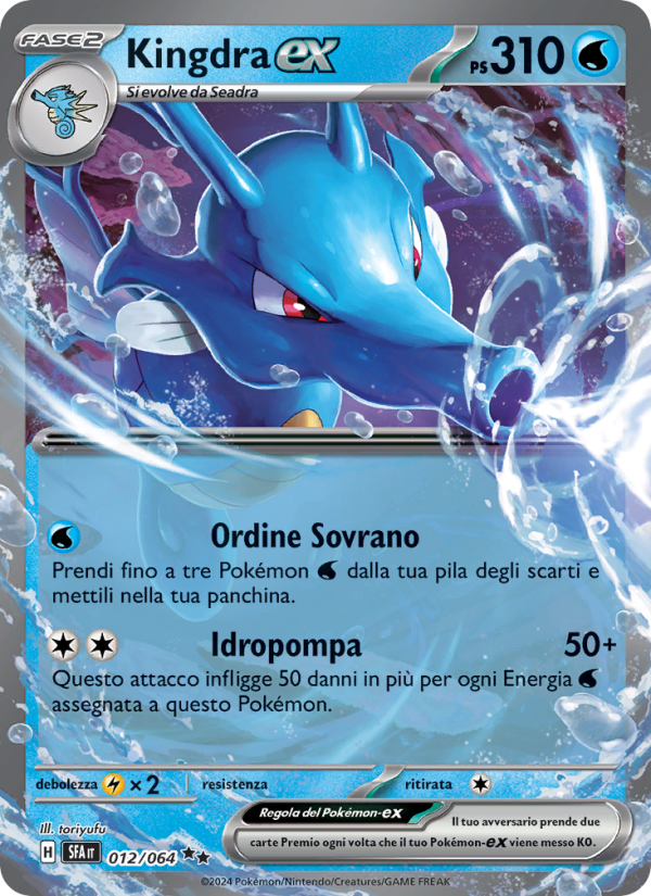 Kingdra-ex 012/99 — Segreto Fiabesco (Italian Pokémon TCG card)