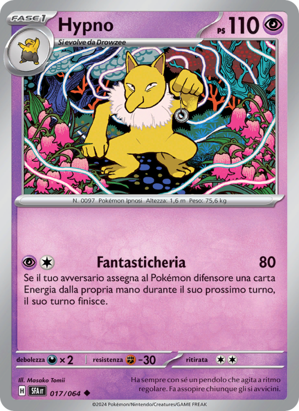 Hypno 017/99 — Segreto Fiabesco (Italian Pokémon TCG card)