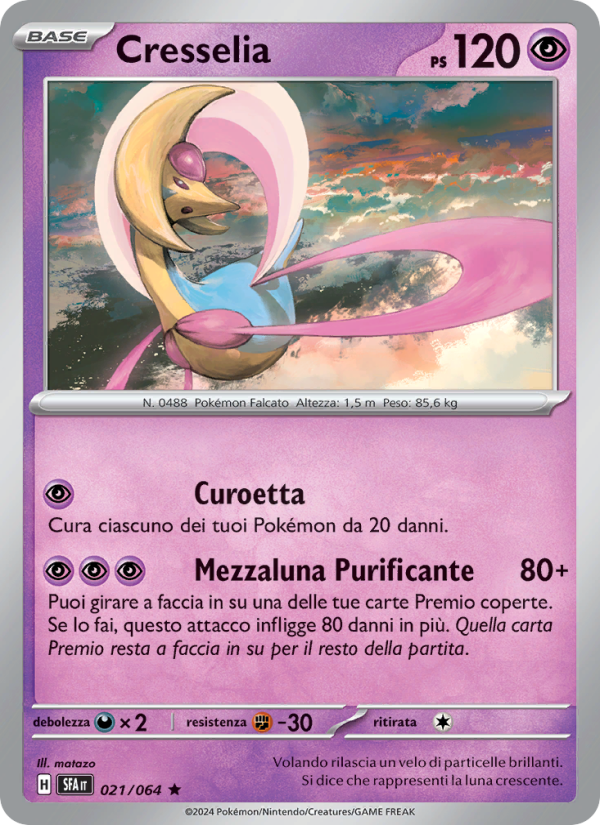 Cresselia 021/99 — Segreto Fiabesco (Italian Pokémon TCG card)