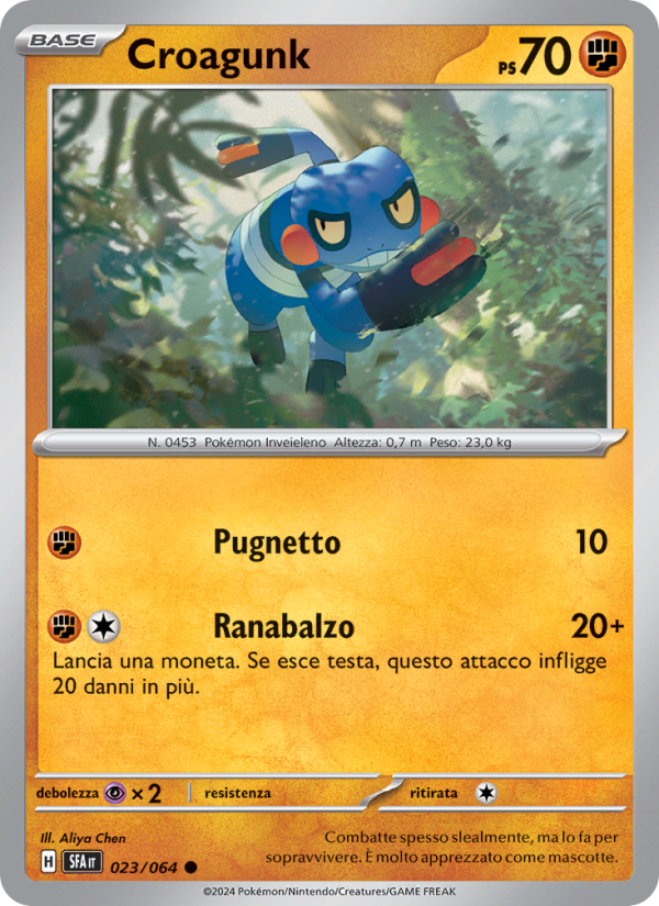 Croagunk 023/99 — Segreto Fiabesco (Italian Pokémon TCG card)