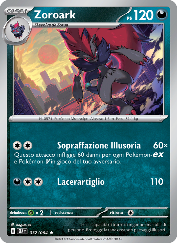 Zoroark 032/99 — Segreto Fiabesco (Italian Pokémon TCG card)