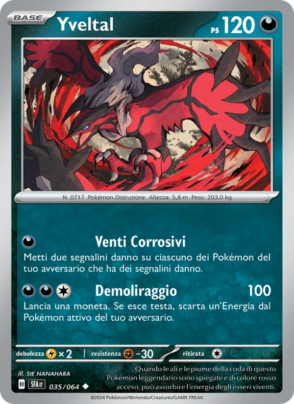 Yveltal 035/99 — Segreto Fiabesco (Italian Pokémon TCG card)