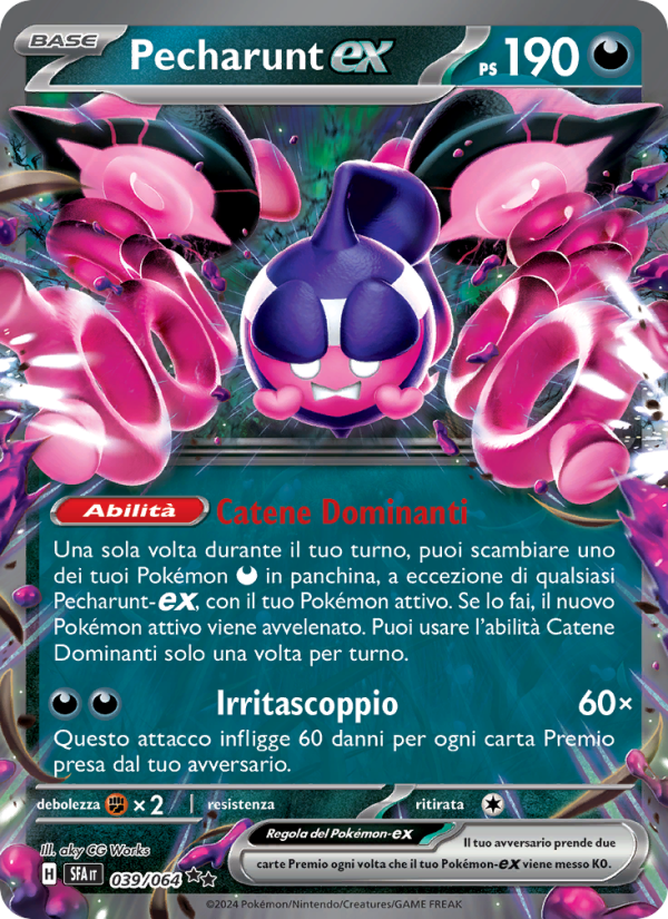 Pecharunt-ex 039/99 — Segreto Fiabesco (Italian Pokémon TCG card)