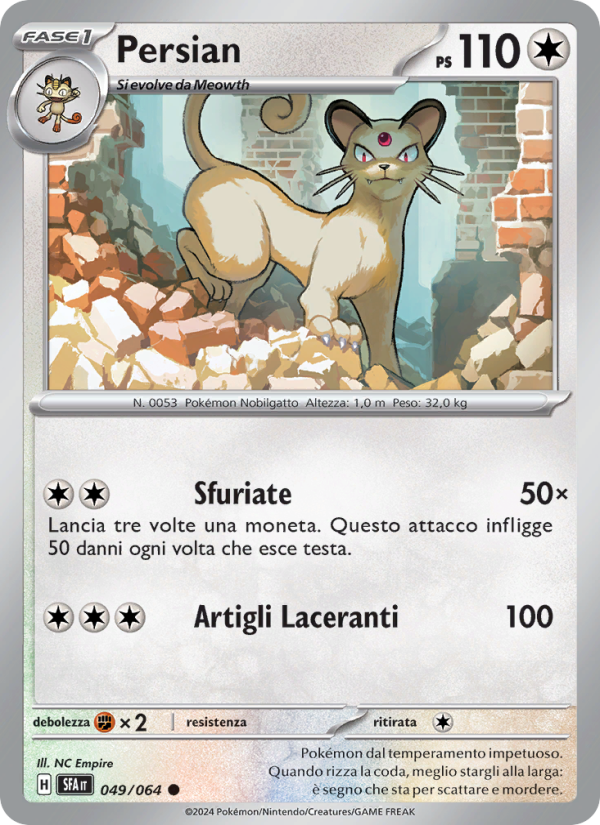 Persian 049/99 — Segreto Fiabesco (Italian Pokémon TCG card)