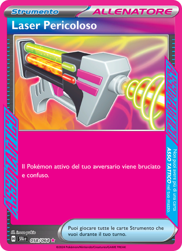 Laser Pericoloso 058/99 — Segreto Fiabesco (Italian Pokémon TCG card)