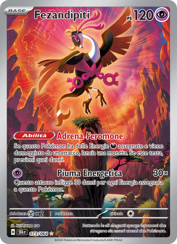 Fezandipiti 073/99 — Segreto Fiabesco (Italian Pokémon TCG card)