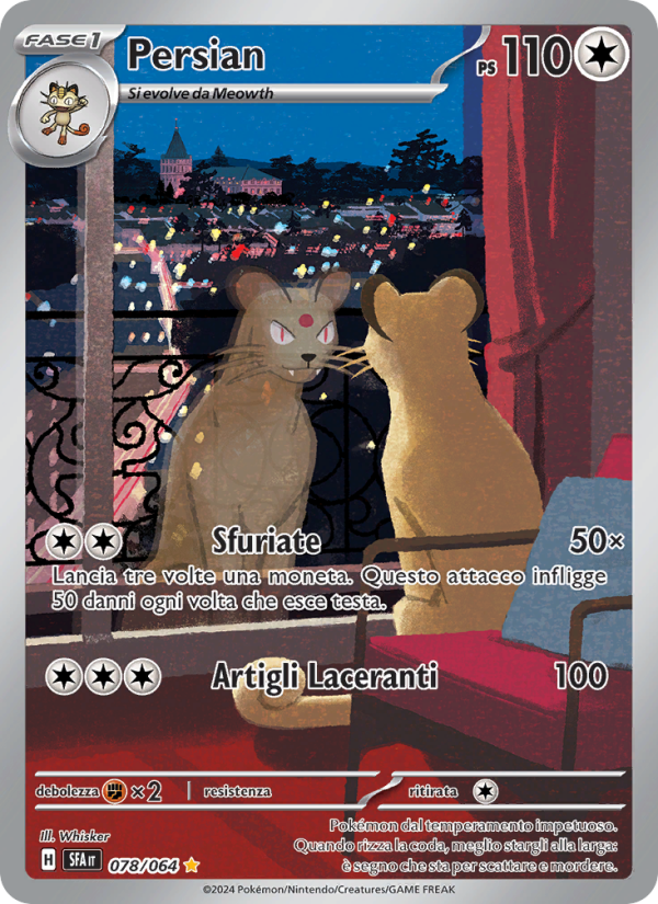 Persian 078/99 — Segreto Fiabesco (Italian Pokémon TCG card)