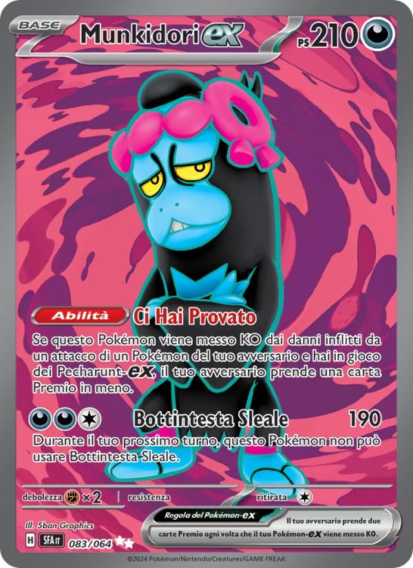 Munkidori-ex 083/99 — Segreto Fiabesco (Italian Pokémon TCG card)