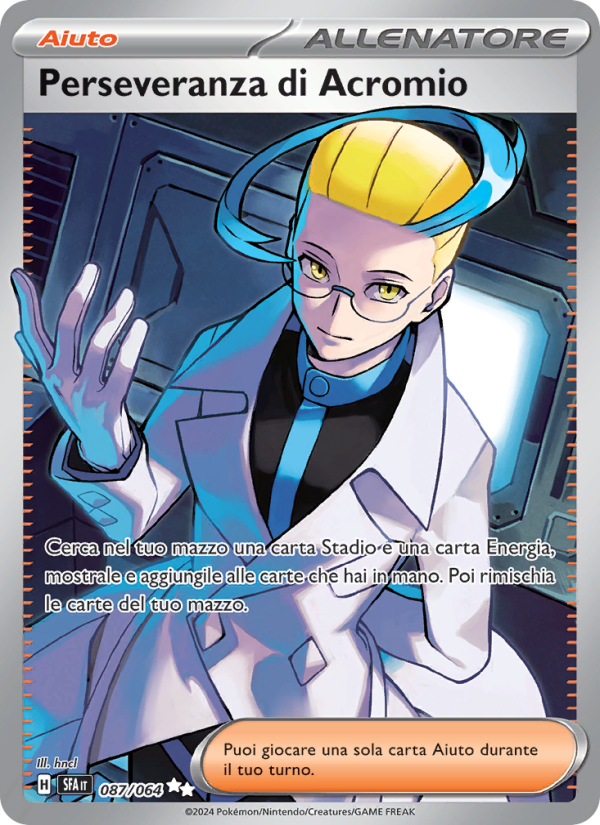 Perseveranza di Acromio 087/99 — Segreto Fiabesco (Italian Pokémon TCG card)