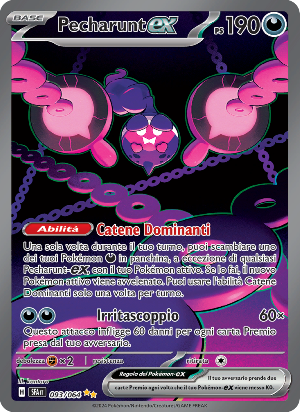 Pecharunt-ex 093/99 — Segreto Fiabesco (Italian Pokémon TCG card)