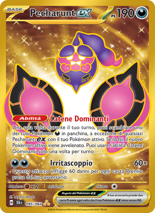 Pecharunt-ex 095/99 — Segreto Fiabesco (Italian Pokémon TCG card)