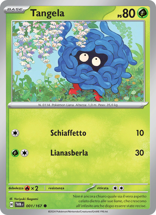 Tangela 001/226 — Crepuscolo Mascherato (Italian Pokémon TCG card)