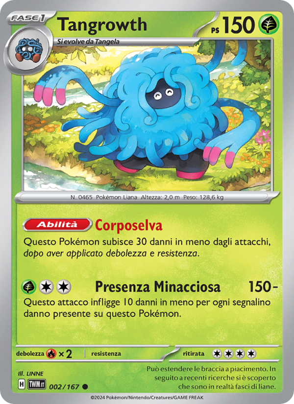 Tangrowth 002/226 — Crepuscolo Mascherato (Italian Pokémon TCG card)
