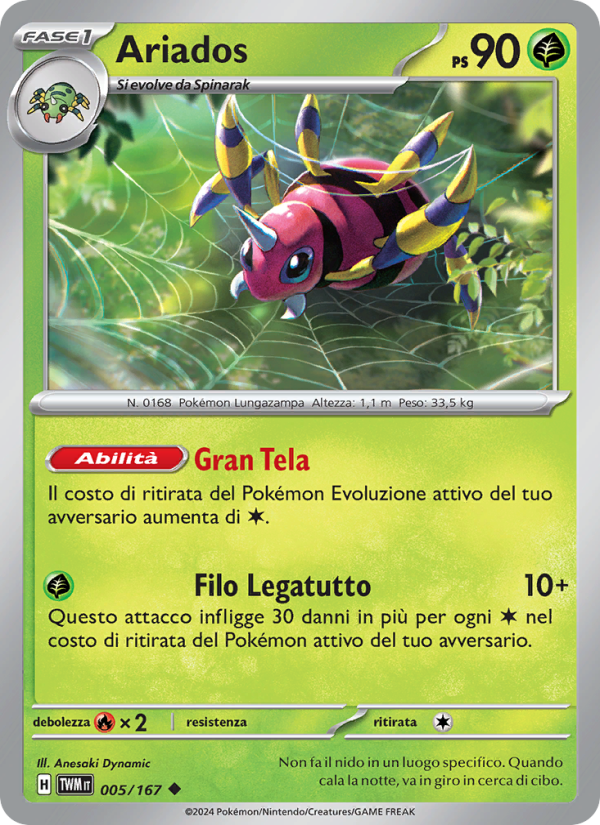 Ariados 005/226 — Crepuscolo Mascherato (Italian Pokémon TCG card)