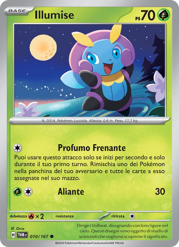 Illumise 010/226 — Crepuscolo Mascherato (Italian Pokémon TCG card)