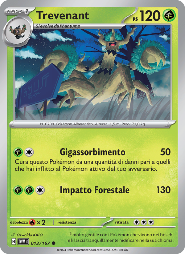 Trevenant 013/226 — Crepuscolo Mascherato (Italian Pokémon TCG card)