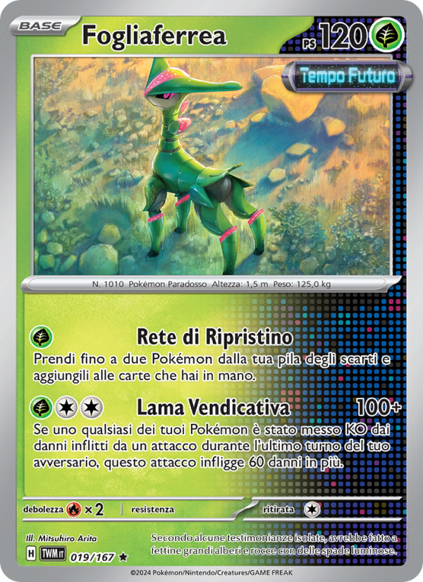 Fogliaferrea 019/226 — Crepuscolo Mascherato (Italian Pokémon TCG card)