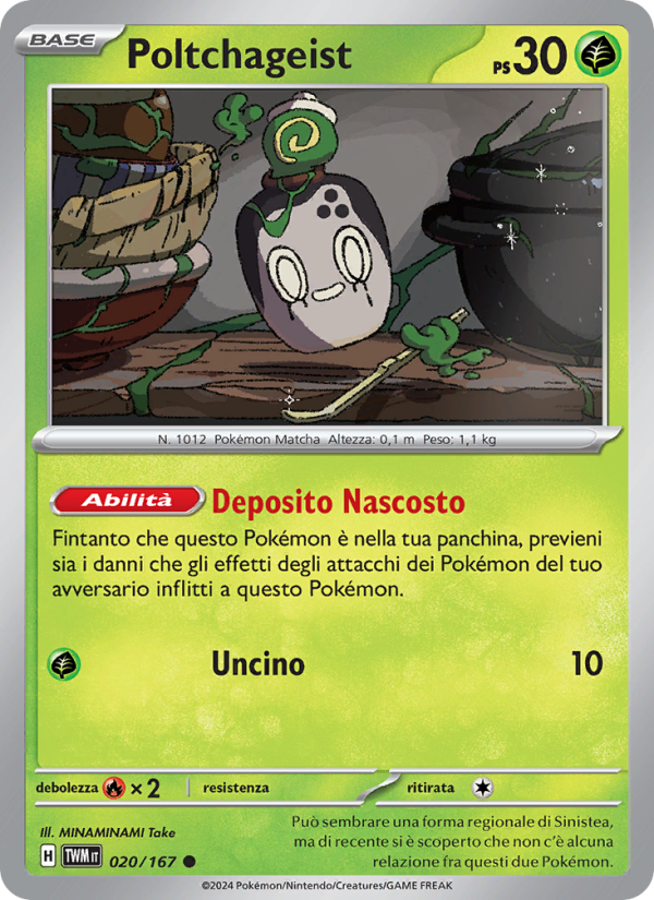 Poltchageist 020/226 — Crepuscolo Mascherato (Italian Pokémon TCG card)