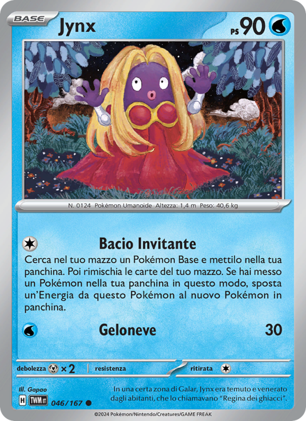Jynx 046/226 — Crepuscolo Mascherato (Italian Pokémon TCG card)