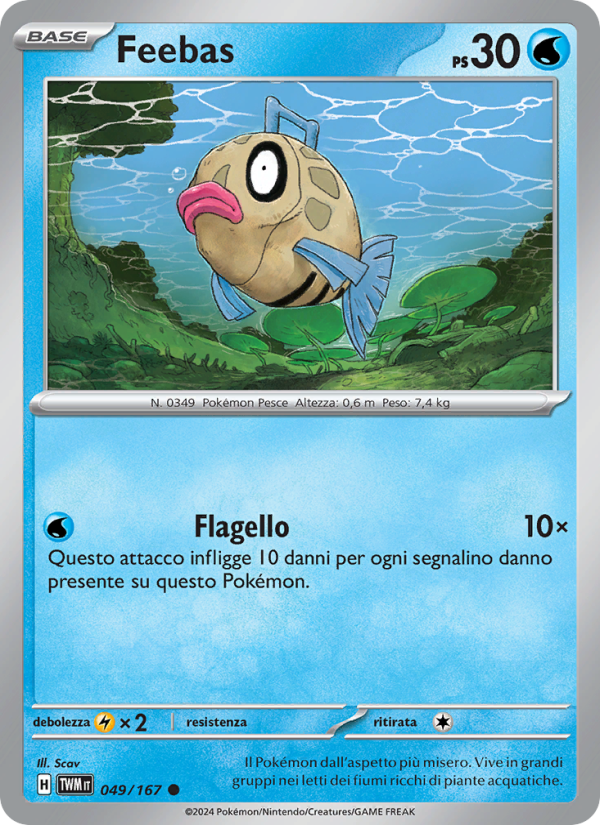 Feebas 049/226 — Crepuscolo Mascherato (Italian Pokémon TCG card)