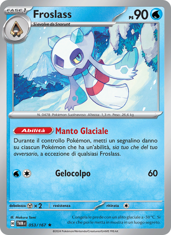 Froslass 053/226 — Crepuscolo Mascherato (Italian Pokémon TCG card)