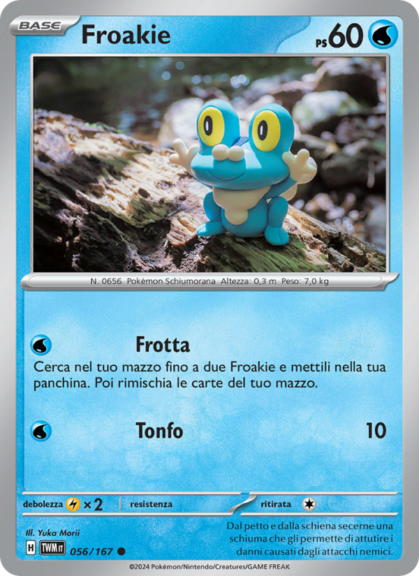 Froakie 056/226 — Crepuscolo Mascherato (Italian Pokémon TCG card)