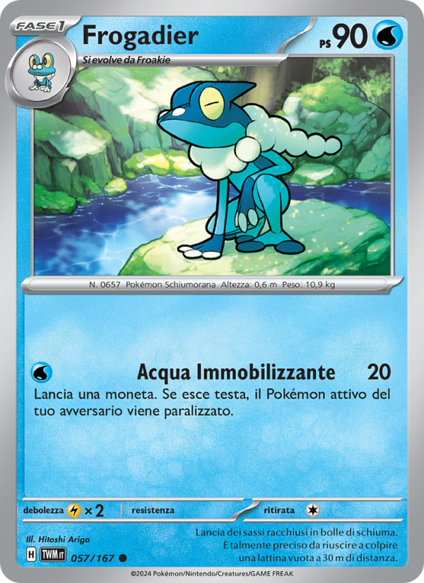 Frogadier 057/226 — Crepuscolo Mascherato (Italian Pokémon TCG card)