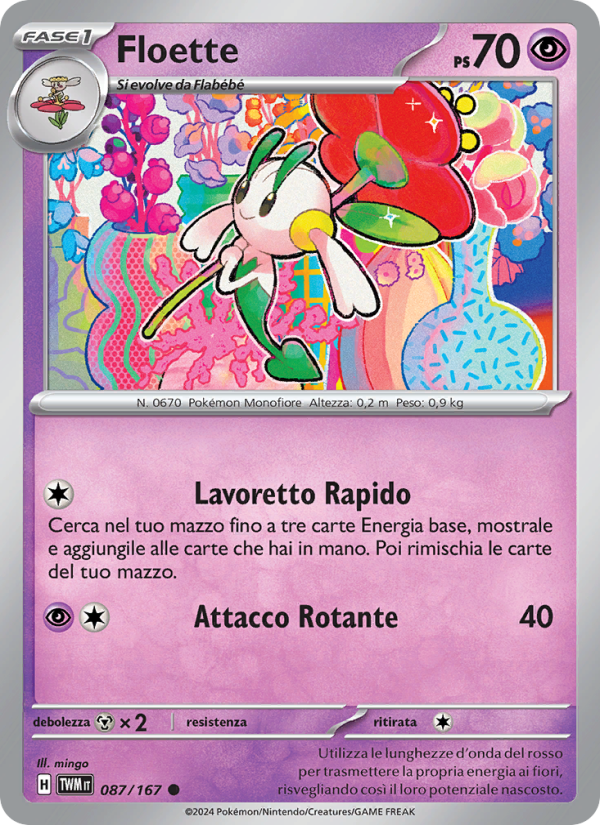 Floette 087/226 — Crepuscolo Mascherato (Italian Pokémon TCG card)