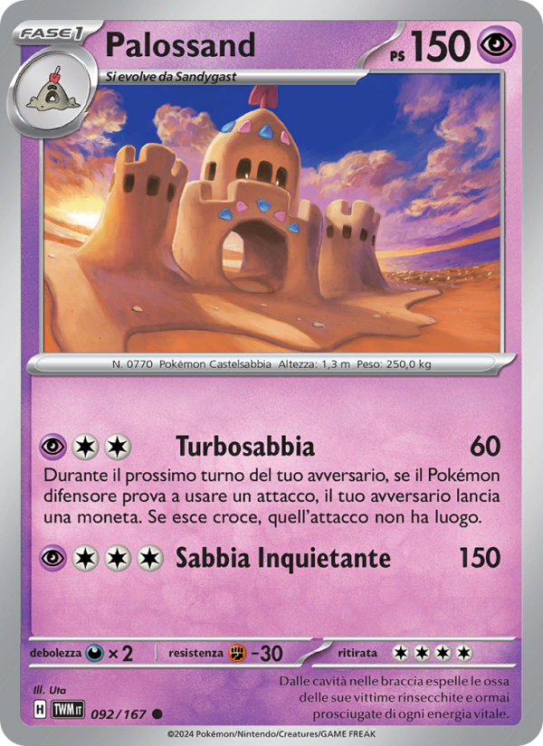 Palossand 092/226 — Crepuscolo Mascherato (Italian Pokémon TCG card)