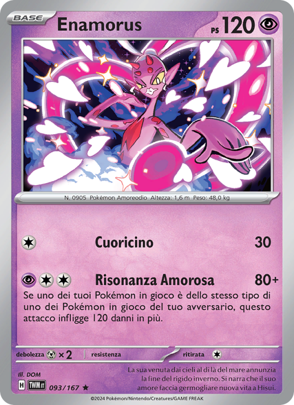 Enamorus 093/226 — Crepuscolo Mascherato (Italian Pokémon TCG card)