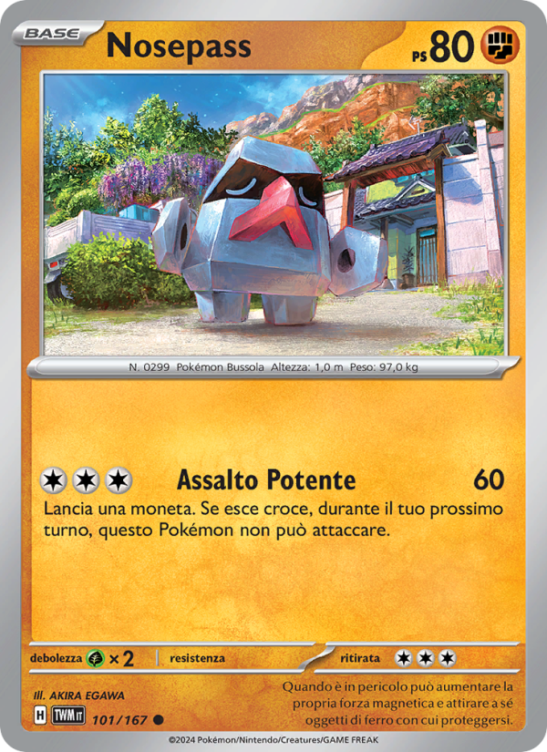 Nosepass 101/226 — Crepuscolo Mascherato (Italian Pokémon TCG card)