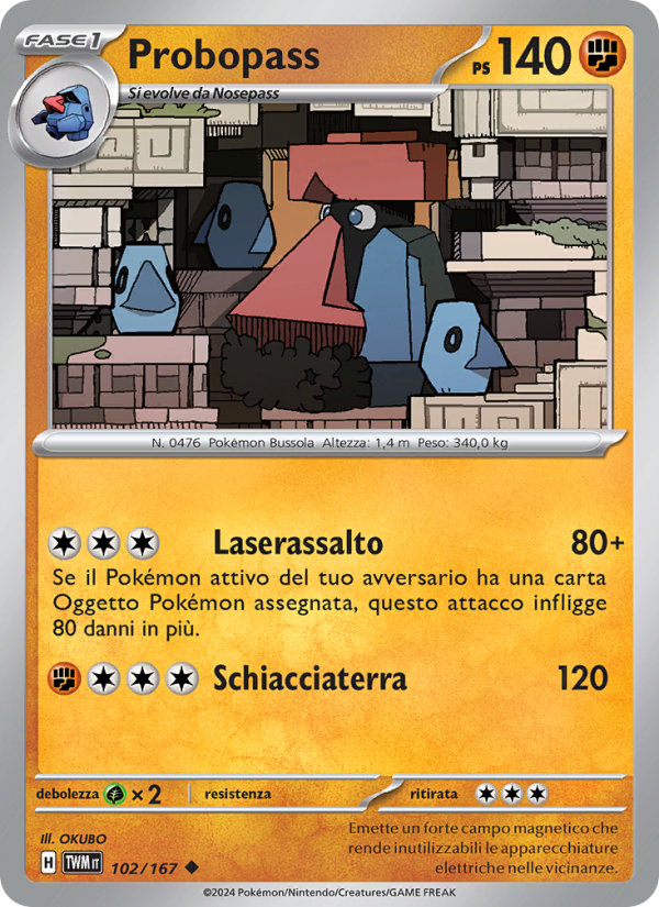 Probopass 102/226 — Crepuscolo Mascherato (Italian Pokémon TCG card)