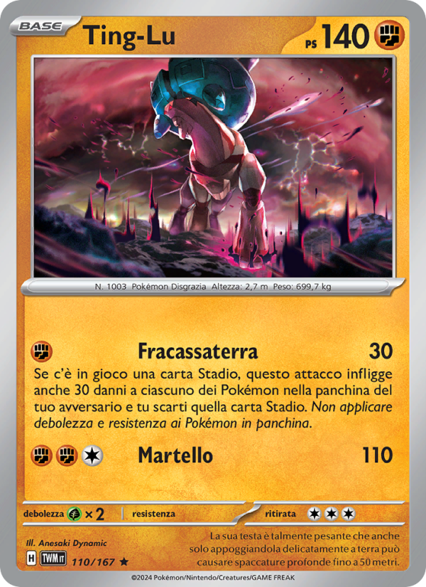 Ting-Lu 110/226 — Crepuscolo Mascherato (Italian Pokémon TCG card)