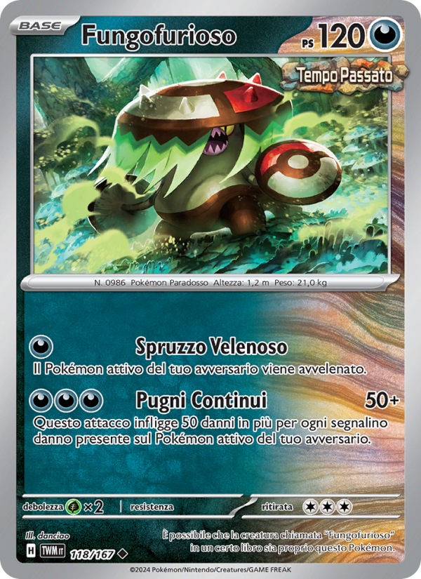 Fungofurioso 118/226 — Crepuscolo Mascherato (Italian Pokémon TCG card)