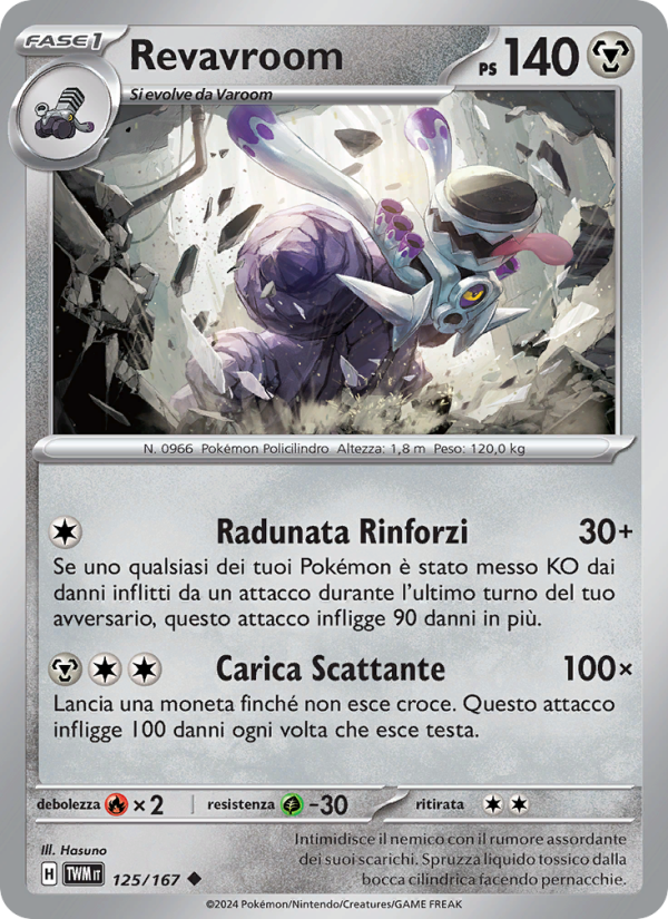 Revavroom 125/226 — Crepuscolo Mascherato (Italian Pokémon TCG card)