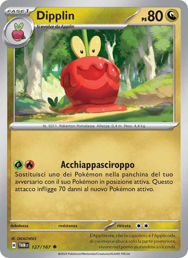 Dipplin 127/226 — Crepuscolo Mascherato (Italian Pokémon TCG card)