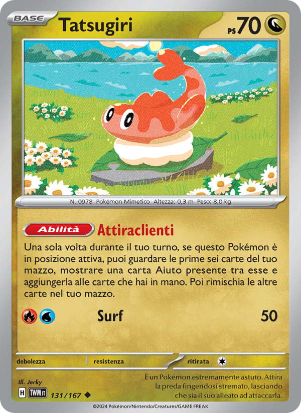 Tatsugiri 131/226 — Crepuscolo Mascherato (Italian Pokémon TCG card)