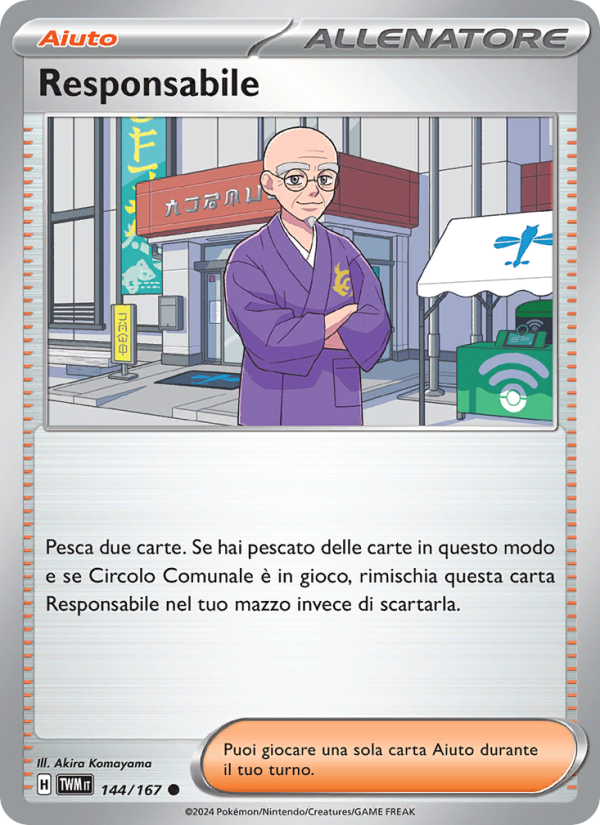 Responsabile 144/226 — Crepuscolo Mascherato (Italian Pokémon TCG card)