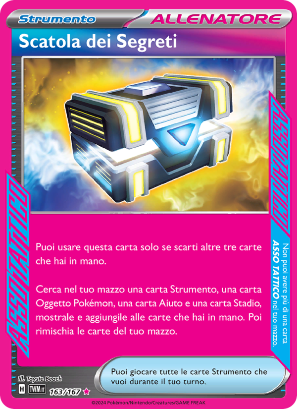 Scatola dei Segreti 163/226 — Crepuscolo Mascherato (Italian Pokémon TCG card)