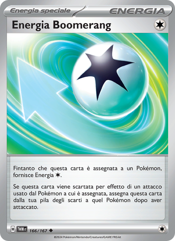 Energia Boomerang 166/226 — Crepuscolo Mascherato (Italian Pokémon TCG card)